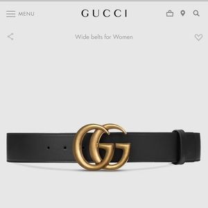 Black Gucci Belt (New in box)